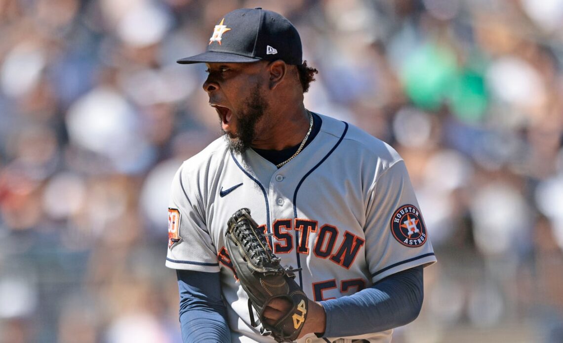 Astros combine to no-hit Yankees