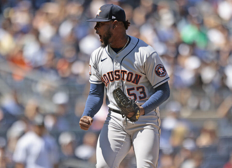 Cristian Javier with the Astros.