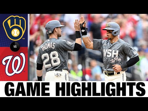 Brewers vs. Nationals Game Highlights (6/11/22) | MLB Highlights