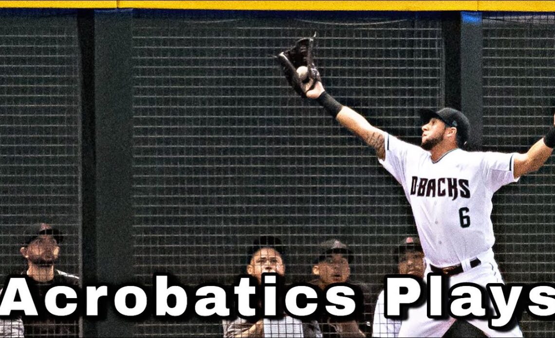 MLB // David Peralta Acrobatics Plays