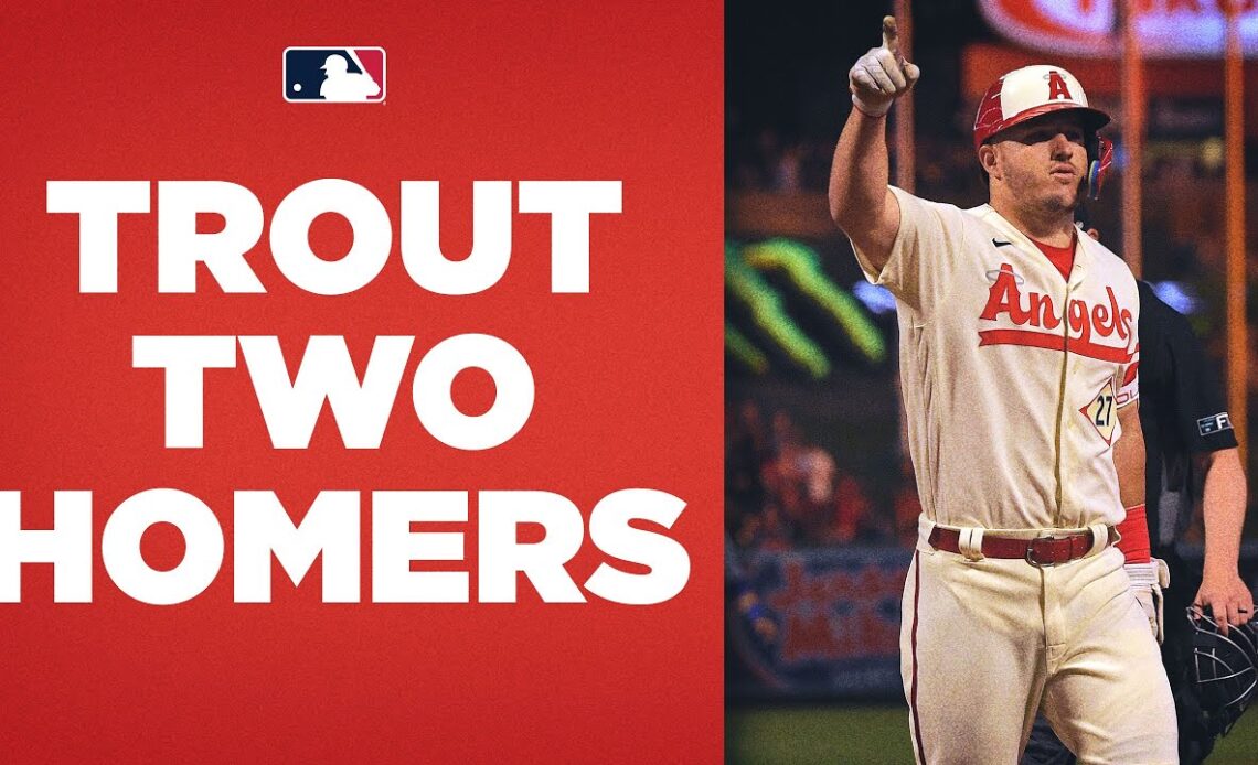 Mike Trout TWO HOMER NIGHT!