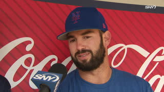 Steve Gelbs sits down with Mets catcher Tomas Nido prior to Saturday night's game with the Angels