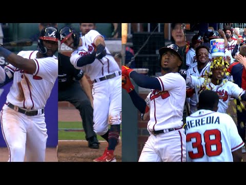 The Braves score eight runs in the 7th inning, highlighted by Ozzie Albies' grand slam