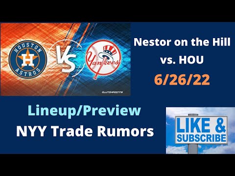YANKEES DISCUSSING TRADE || Today's lineup vs. HOU