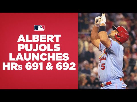 The Machine is still mashing! 💪 Albert Pujols launches HRs No. 691 & 692
